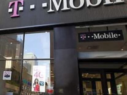 Fachada de un tienda de T-Mobile en Nueva York