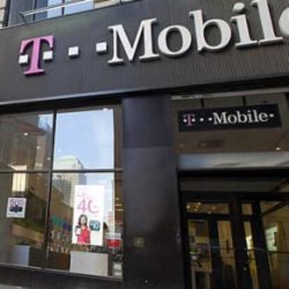 Fachada de un tienda de T-Mobile en Nueva York