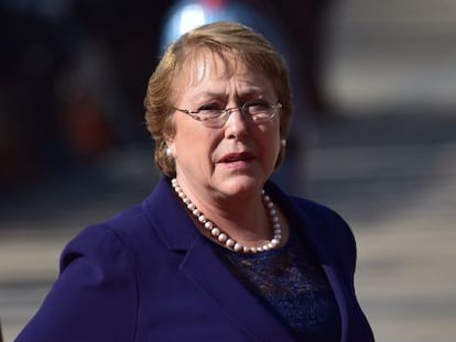 Michelle Bachelet, el pasado abril en Santiago.