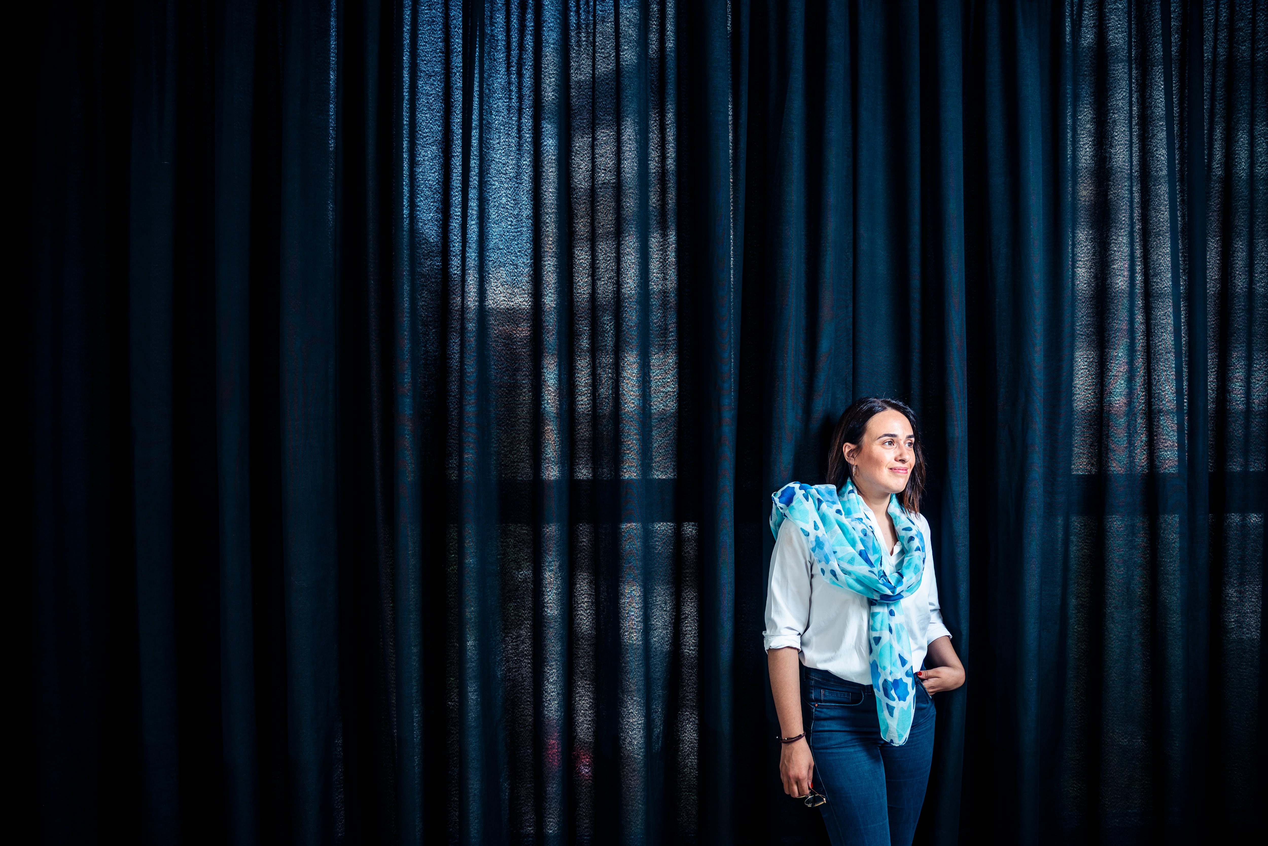 Elena Díaz Galán, en el campus Quintana de la URJC, el viernes.