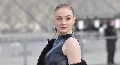 Sophie Turner, en el desfile de Louis Vuitton el pasado marzo en París.