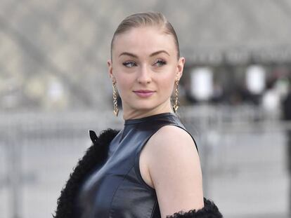 Sophie Turner, en el desfile de Louis Vuitton el pasado marzo en París.