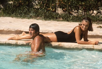 Alain Delon y Romy Schneider en 'La piscina'.