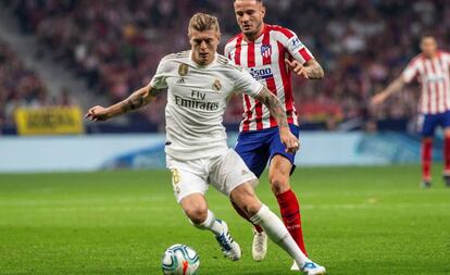 Toni Kross en el partido contra el Atlético.