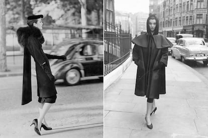 Balenciaga dominó el color negro y los volúmenes, dos conceptos que inspiraron el ‘Homenaje a Cristóbal Balenciaga’ de Chillida.