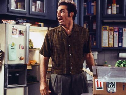 Michael Richards, en un instante del noveno capítulo de la cuarta temporada de 'Seinfeld'