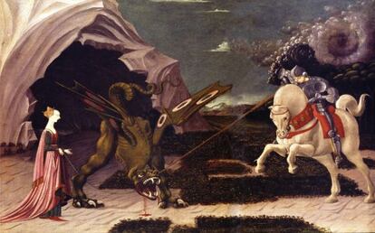 Sant Jordi i el drac, de Paolo Ucello (1455-1460).