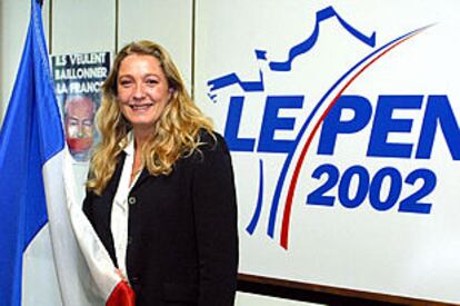 Marine Le Pen, hija del líder del Frente Nacional francés y candidata a diputada.