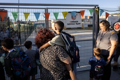 Primer día de curso en la escuela Sala i Badrinas de Terrassa, el pasado septiembre.