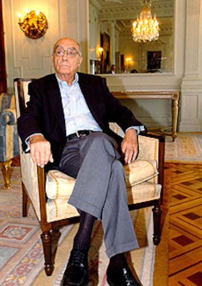 José Saramago, en la Universidad Internacional Menéndez Pelayo.