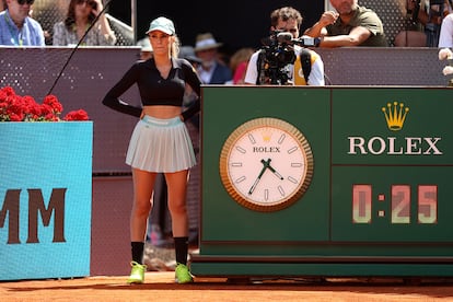 Una de las recogepelotas de Madrid Open de Tenis.