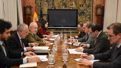 Reunión del pasado miércoles entre los responsables de Justicia y el CGAE.