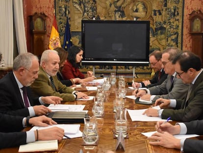 Reunión del pasado miércoles entre los responsables de Justicia y el CGAE.