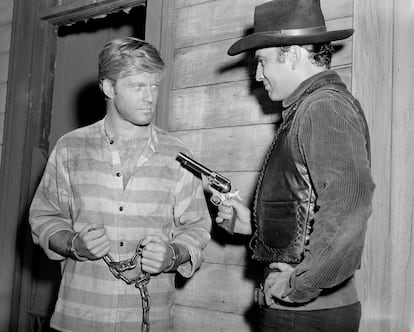 Robert Redford y James Drury en 'La maldad que hacen los hombres' (1985)