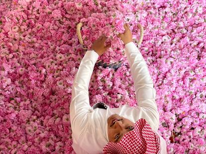 Las rosas de Taif (en Arabia Saudí) son otro nuevo patrimonio cultural. Estas flores se emplean en los rituales sociales y religiosos (y fuente de ingresos). Utilizan el agua de rosas y el aceite esencial en productos de belleza, medicina tradicional, alimentos y bebida.