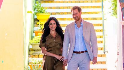 Meghan Markle y Enrique de Inglaterra en Montecito (California), donde residen.