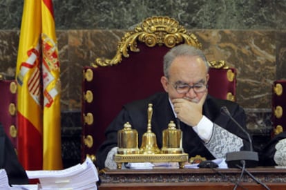 El presidente de la Sala de lo Penal, Juan Saavedra.