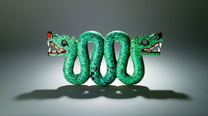 Serpiente bicéfala azteca.