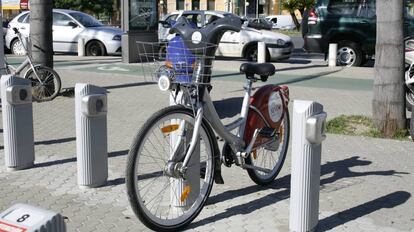 Una bicicleta del servicio municipal de Sevilla, Sevici.