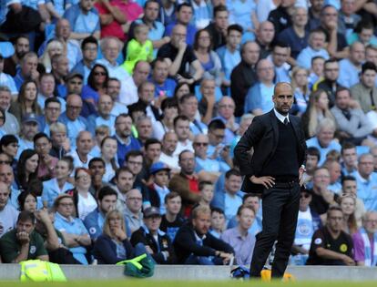 Pep Guardiola, entrenador del Manchester City. 