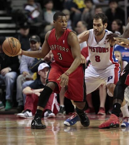 Calderón, ante Kyle Lowry.