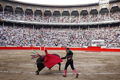 Morante de la Puebla, en la plaza Monumental de Barcelona.