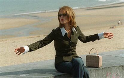 Isabelle Huppert presentó ayer en San Sebastián <b></b><i>La vida prometida.</i>