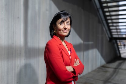 La nueva secretaria general de CC OO en Cataluña, Belén López, este viernes en Barcelona.