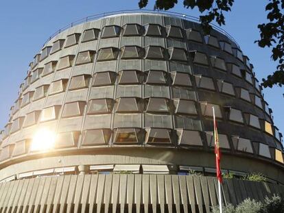 Fachada del Tribunal Constitucional en Madrid.