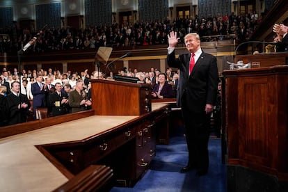 Trump, ante el Congreso de EEUU.