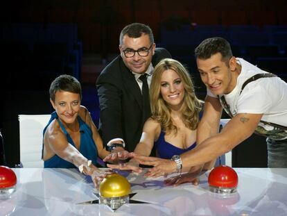 Eva Hache, Jorge Javier Vázquez, Edurne y Jesús Vázquez, jurados de 'Got Talent'.