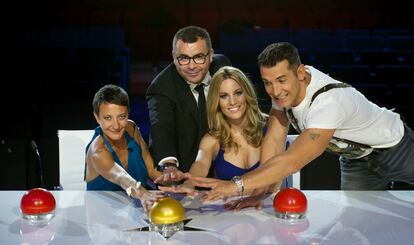 Eva Hache, Jorge Javier Vázquez, Edurne y Jesús Vázquez, jurados de 'Got Talent'.