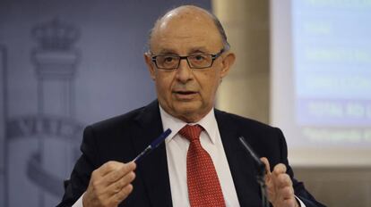 Crist&oacute;bal Montoro, ministro de Hacienda.