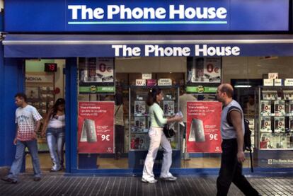 Tienda de la cadena de teléfonos The Phone House en Barcelona.