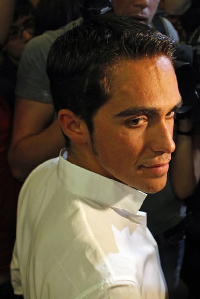 El ciclista Alberto Contador.