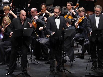 Un momento de la representaci&oacute;n, en versi&oacute;n concierto, de &#039;Poliuto&#039; en el Liceo.