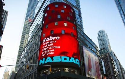 Seu del Nasdaq a Times Square, Nova York.