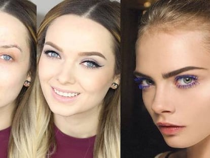 De izquierda a derecha: Blanca Su&aacute;rez, Em Ford y Cara Delevingne. 