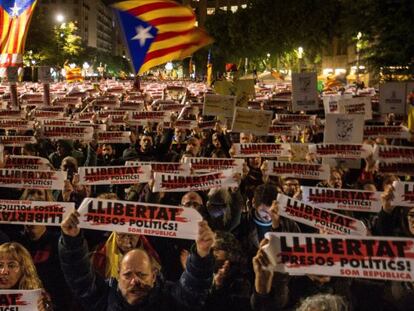 Imagen de archivo de una concentración en Barcelona.