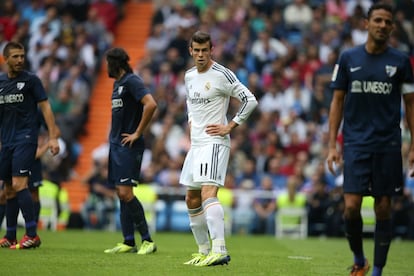 Bale durante el partido.