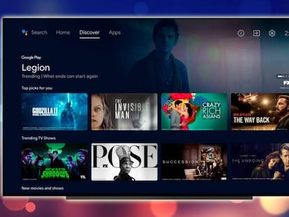 Interfaz de Google TV