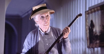 Joan Hickson como Miss Marple en la adaptación de la BBC.