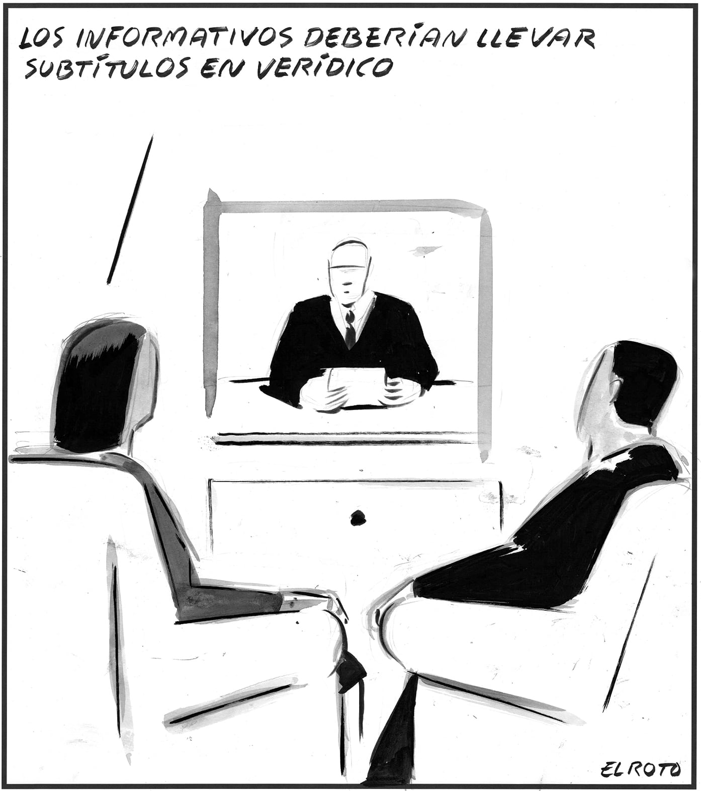 El Roto: noticias subtituladas
