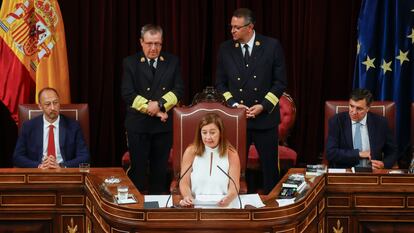 Francina Armengol, a la sessió constitutiva al Congrés.