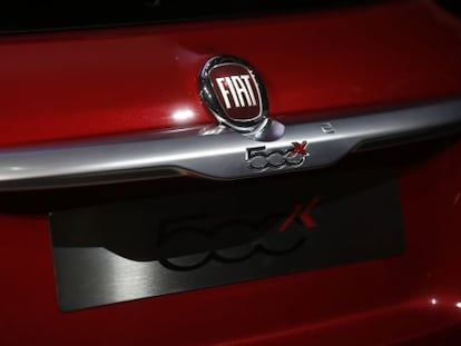 Logo de Fiat en el maletero del modelo 500X