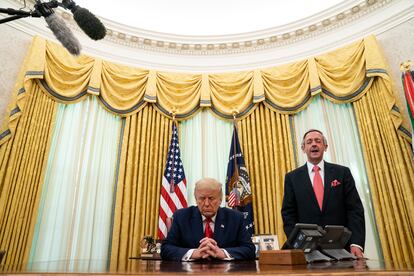 Pastor Robert Jeffress and President Donald Trump