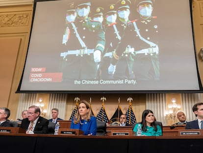 Democrats and Republicans attend the first hearing of the new Select Committee on the Strategic Competition Between the United States and the Chinese Communist Party.