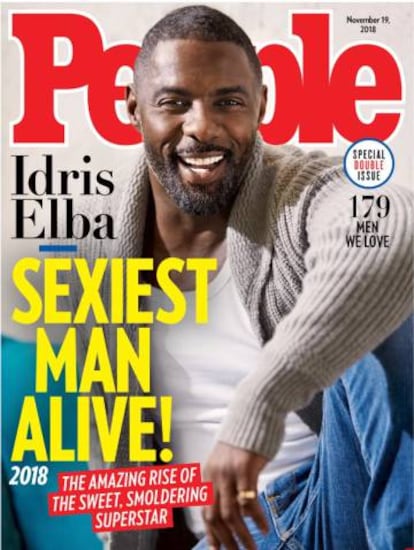 Idris Elba, hombre mas sexy del mundo en 2018 según 'People'.