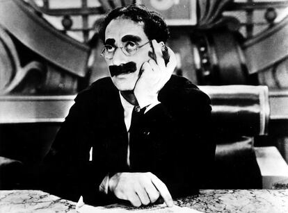 Groucho Marx en una escena de la película 'Sopa de pato'.
