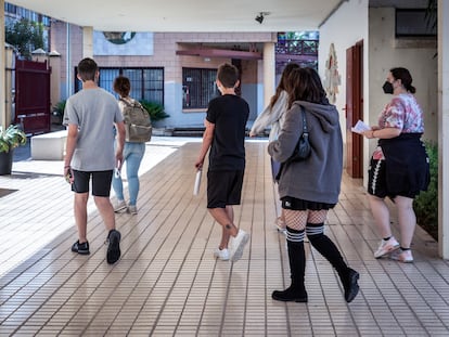 Alumnos del colegio Berenguer Dalmau, de Catarroja,el pasado diciembre.